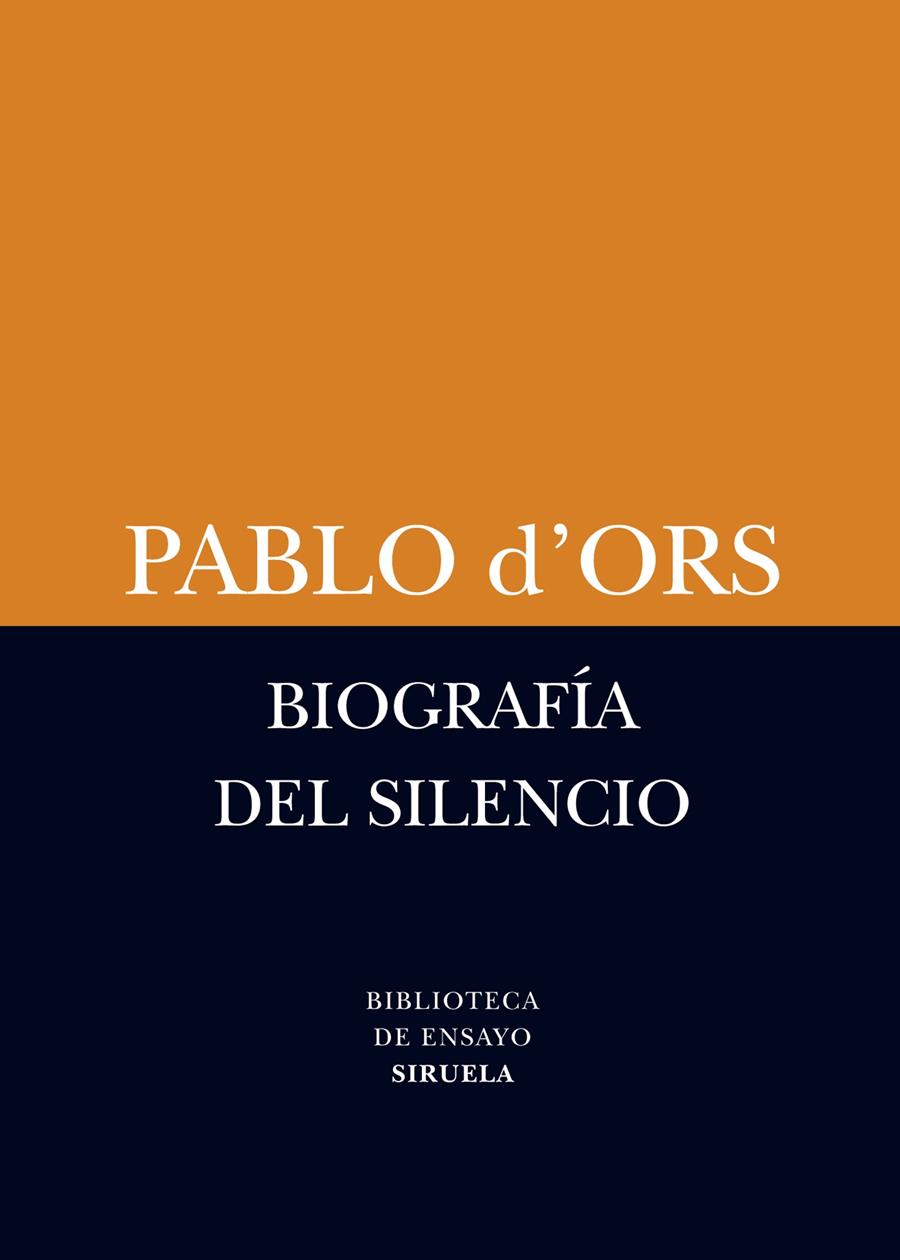 Biografía del silencio | 9788498418385 | d'Ors, Pablo