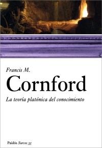 La teoria platonica del conocimiento | 9788449319907 | Cornford, Francis M.