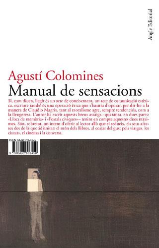 Manual de sensacions | 9788496103450 | Colomines i Companys, Agustí