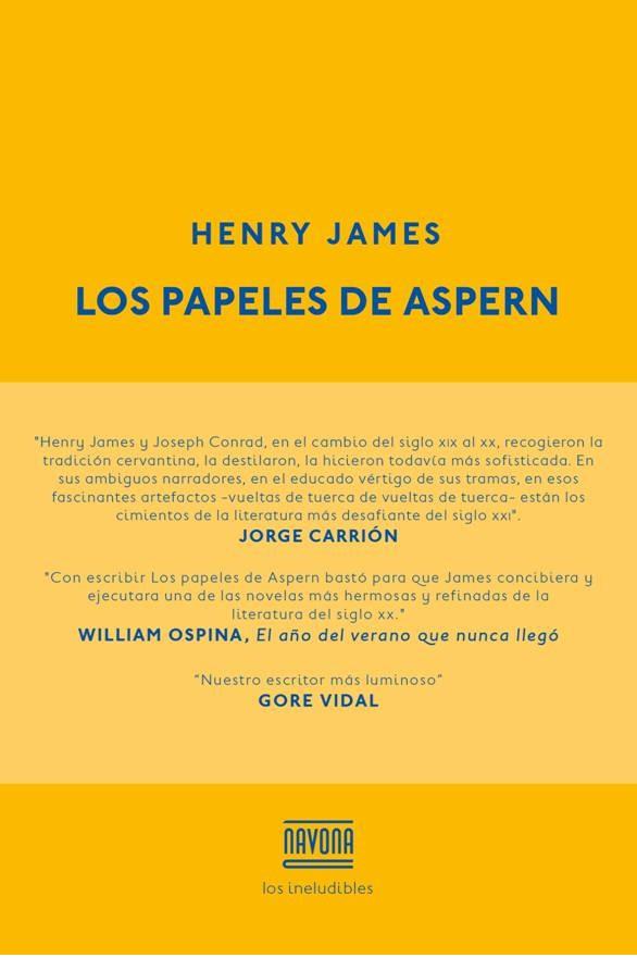 Los papeles de Aspern | 9788415259220 | James, Henry