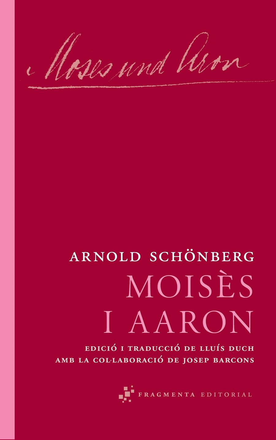 Moisès i Aaron | 9788492416639 | Schönberg, Arnold