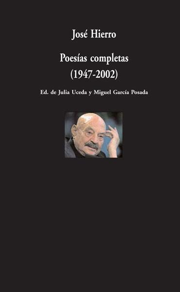 Poesías Completas (1947-2002) | 9788498950205 | Hierro, José