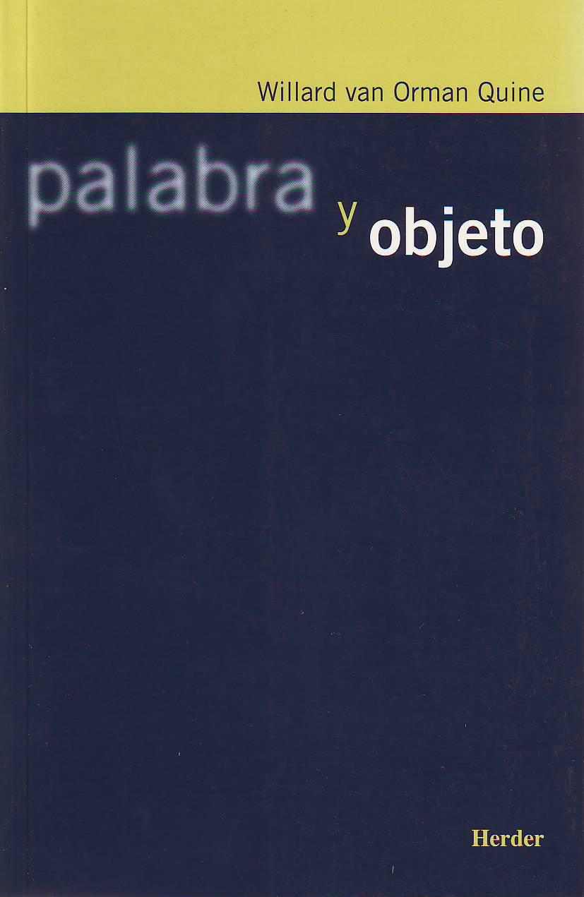 Palabra y objeto | 9788425421921 | van Orman Quine, Willard