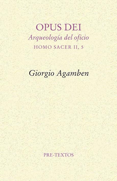 Opus dei | 9788415576365 | Agamben, Giorgio