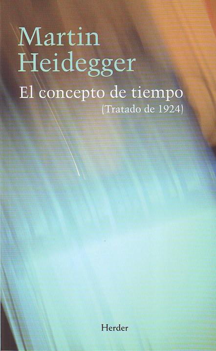 El concepto de tiempo | 9788425424359 | Heidegger, Martin