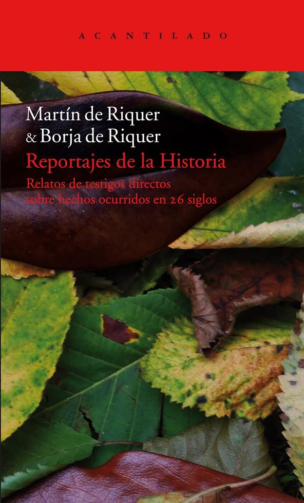 Reportajes de la Historia | 9788492649747 | de Riquer Morera, Martín/de Riquer Permanyer, Borja