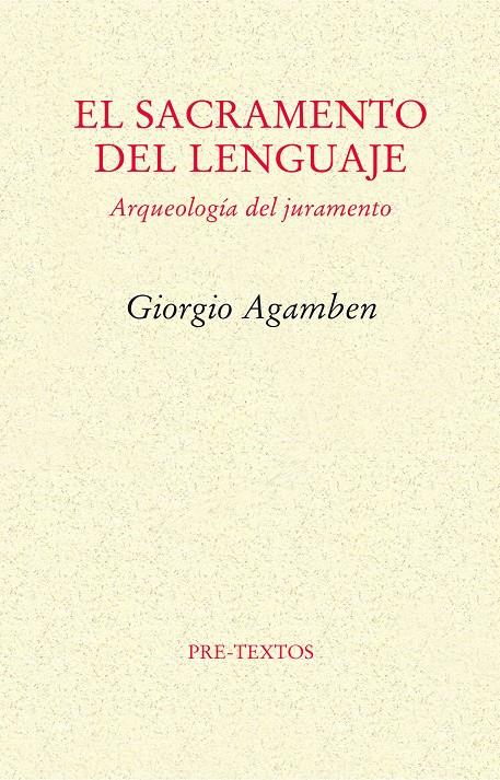 El sacramento del lenguaje | 9788415297246 | Agamben, Giorgio