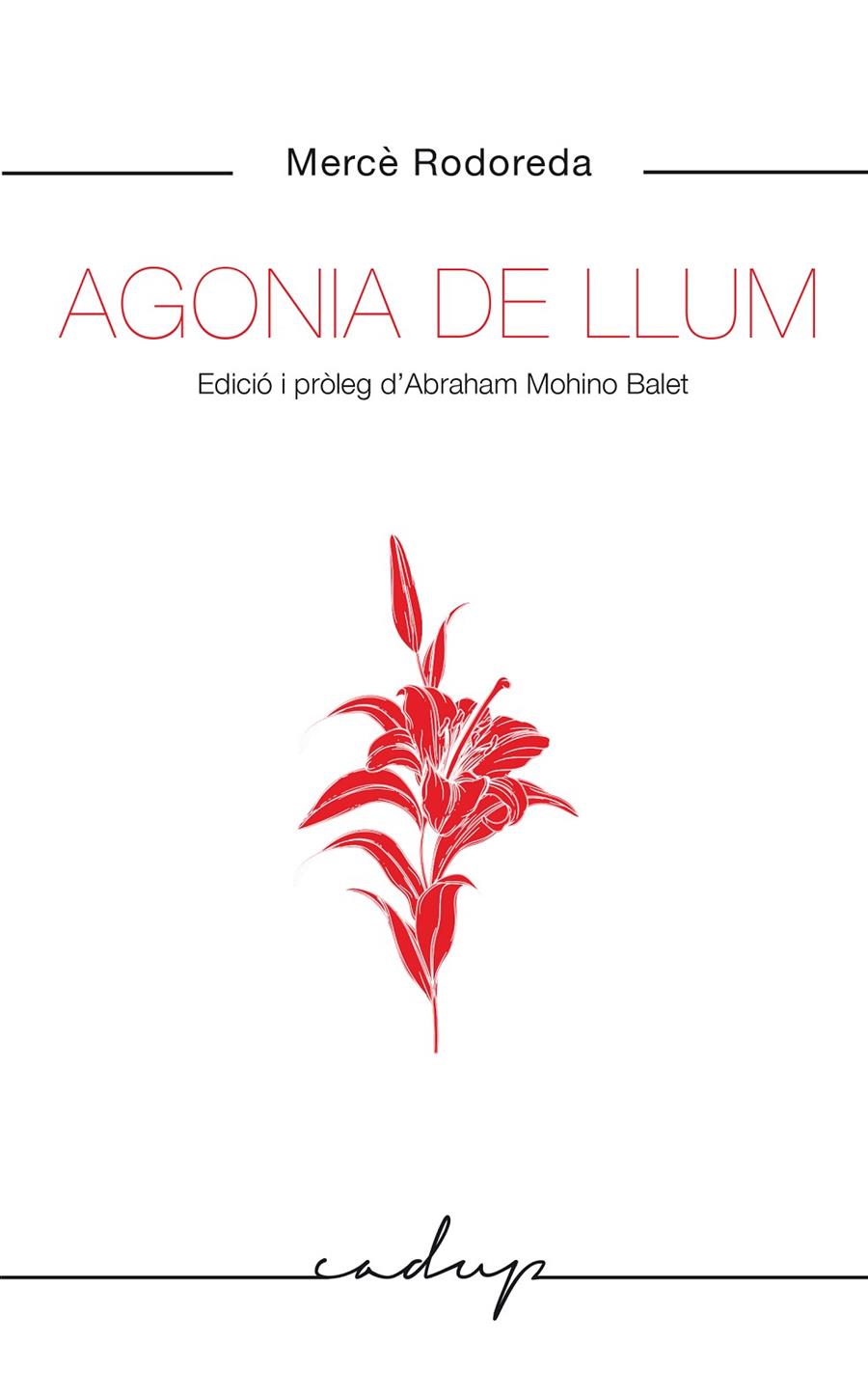 Agonia de llum | 9788412455748 | Rodoreda Gurgui, Mercè